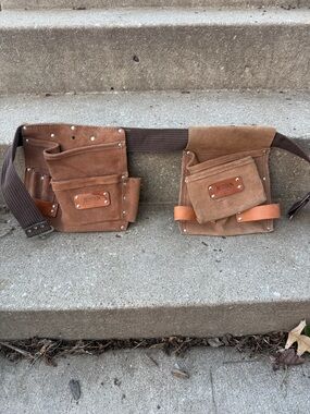 Leather Tool Belt Bag - Waist Pouch